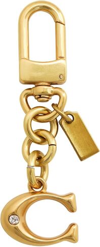 Golden Bag Charms C for Handbags, C Initial Purse Charm Keychain, Wallet Charms Handbag Accessories in Saudi Arabia