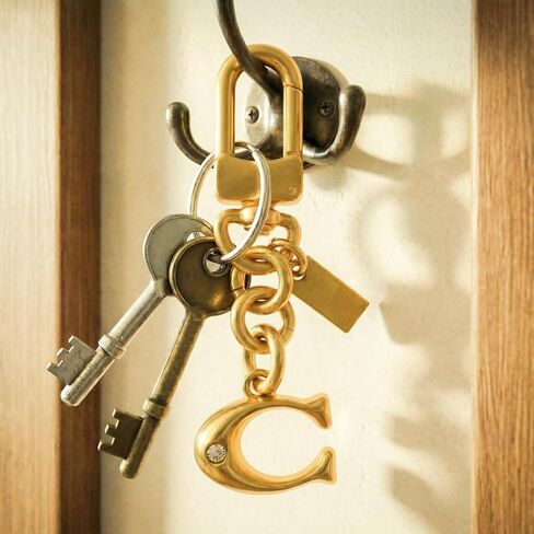 Golden Bag Charms C for Handbags, C Initial Purse Charm Keychain, Wallet Charms Handbag Accessories in Saudi Arabia