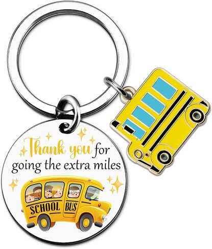 Bus Driver Appreciation Gifts School Drivers Gifts for Men Women School Bus Drivers Gift Back To School Keychain Thank You Keychain Birthday Christmas Valentines Day Gift in Kuwait
