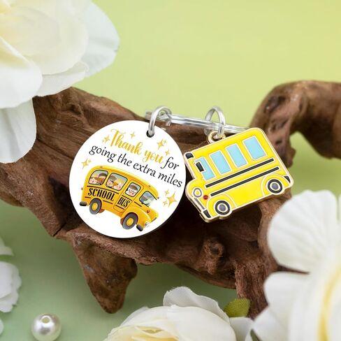Bus Driver Appreciation Gifts School Drivers Gifts for Men Women School Bus Drivers Gift Back To School Keychain Thank You Keychain Birthday Christmas Valentines Day Gift in Kuwait