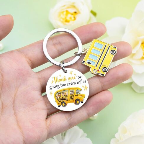 Bus Driver Appreciation Gifts School Drivers Gifts for Men Women School Bus Drivers Gift Back To School Keychain Thank You Keychain Birthday Christmas Valentines Day Gift in Kuwait