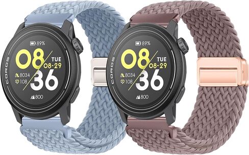 2 Pack Braided Nylon Bands Compatible with COROS PACE 3/Pace Pro/APEX PRO/2 PRO/APEX 4 42mm,Comfortable Sport Nylon Replacement Strap For Men Women in Saudi Arabia