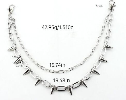 Ymacfmo Punk Hip Hop Pants Chain with Butterfly Lock Charm, Edgy Rock Style Waist Jewelry for Men & Women, Trendy Jeans Accessory in Saudi Arabia