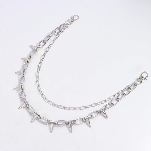 Ymacfmo Punk Hip Hop Pants Chain with Butterfly Lock Charm, Edgy Rock Style Waist Jewelry for Men & Women, Trendy Jeans Accessory in Saudi Arabia