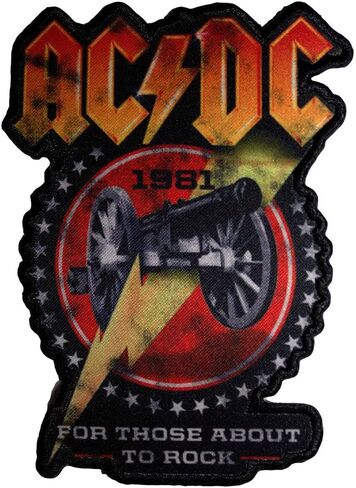 Ac/Dc for Those About to Rock 1981 Cut Out Woven Patch Size One Size in Kuwait