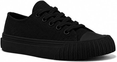 PF Flyers 1993 Kids Black Sneakers, Original Canvas Athletic Shoe, Unisex Kids All Black Shoes, High Tops in Saudi Arabia