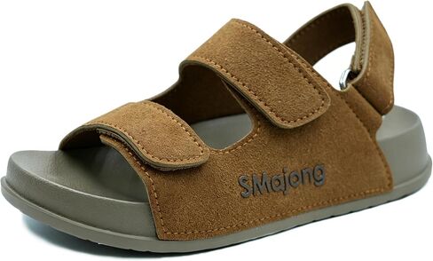 SMajong Kids Sandals Boys Girls Summer Sandal Non-Slip Slides for Kid Lightweight Adjustable Slippers Open Toes Flat Indoor Outdoor in Saudi Arabia