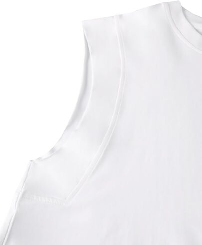 LovelyWholesale Women's Casual Cap Sleeve Tops Workout Loose Boxy Crop Tank Tops in Kuwait