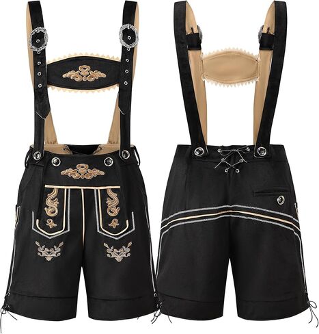 Oktoberfest Outfits Men,Bavarian Lederhosen with Straps Men,Oktoberfest Traditional Manswear Costume in Kuwait