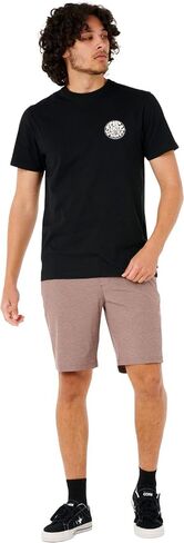 شورت Rip Curl Phase 19 بوصة من نوع Boardwalk Hybrid - مشروم روك in Kuwait
