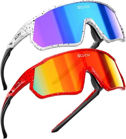 SCVCN Kids Baseball Sunglasses Polarized Boys Girls Age 6-12, Youth Baseball Glasses UV400 TR90 Sports Cycling S9036 in Saudi Arabia