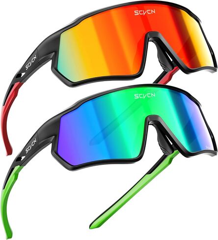 SCVCN Kids Baseball Sunglasses Polarized Boys Girls Age 6-12, Youth Baseball Glasses UV400 TR90 Sports Cycling S9036 in Saudi Arabia