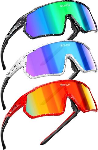 SCVCN Kids Baseball Sunglasses Polarized Boys Girls Age 6-12, Youth Baseball Glasses UV400 TR90 Sports Cycling S9036 in Saudi Arabia