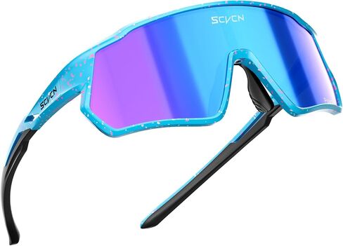 SCVCN Kids Baseball Sunglasses Polarized Boys Girls Age 6-12, Youth Baseball Glasses UV400 TR90 Sports Cycling S9036 in Saudi Arabia
