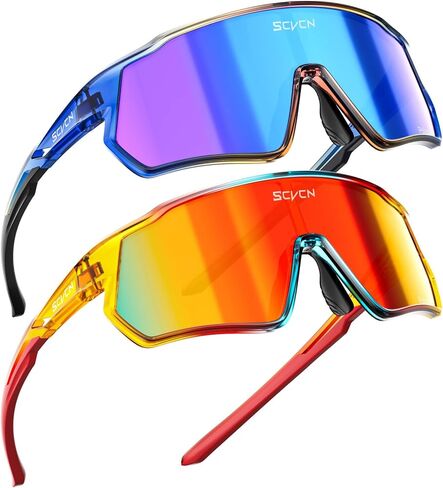 SCVCN Kids Baseball Sunglasses Polarized Boys Girls Age 6-12, Youth Baseball Glasses UV400 TR90 Sports Cycling S9036 in Saudi Arabia