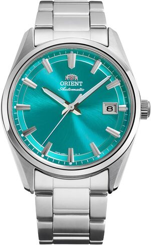 ساعة Orient Stretto RA-AC0R06L30B 38.5 ملم ميكانيكية أوتوماتيكية للجنسين - مينا أزرق، هيكل وسوار من الفولاذ المقاوم للصدأ، عرض التاريخ، إصدار محدود in Kuwait