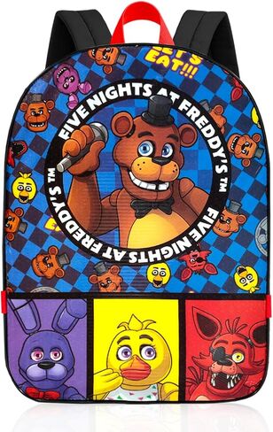 Five Nights at Freddy's Backpack and Lunch Box for Boys - Bundle with FNAF Backpack, FNAF Lunch Bag, Stickers, Water Bottle | Five Nights at Freddy's School Bag Set in Saudi Arabia