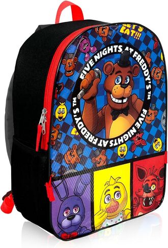 Five Nights at Freddy's Backpack and Lunch Box for Boys - Bundle with FNAF Backpack, FNAF Lunch Bag, Stickers, Water Bottle | Five Nights at Freddy's School Bag Set in Saudi Arabia