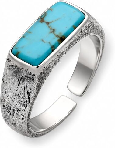 Royale Merchant Jewelry Turquoise Ring, Premium Handmade Jewelry for Men and Women, Timeless and Durable, Waterproof and Sweat Proof in Saudi Arabia
