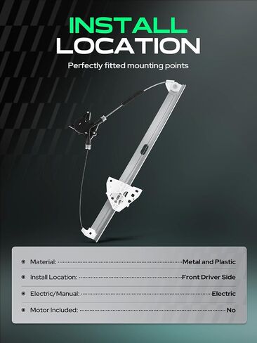 YHTAUTO Front Power Window Regulator Driver Side Without Motor for Mazda CX-7 2007-2012, Sport Utility in Saudi Arabia