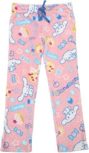 Cinnamoroll Sweet Treats Women's Cradle Pink Plush Sleep Pajama Pants in Kuwait