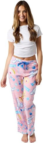 Cinnamoroll Sweet Treats Women's Cradle Pink Plush Sleep Pajama Pants in Kuwait