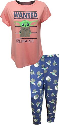 Richard Leeds Womens Star Wars Mandalorian Grogu Wanted for Being Cute Pajama in Saudi Arabia