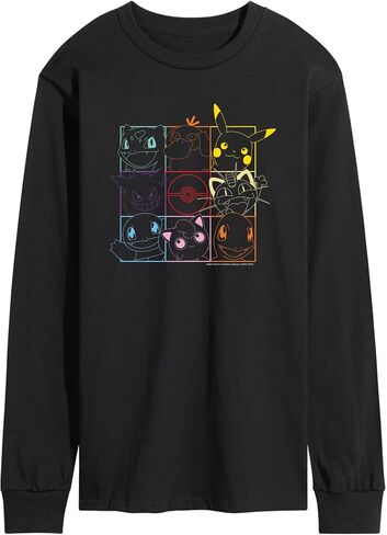 Hybrid Apparel - Pokémon - Character Grid - Men's Long Sleeve T-Shirt in Saudi Arabia