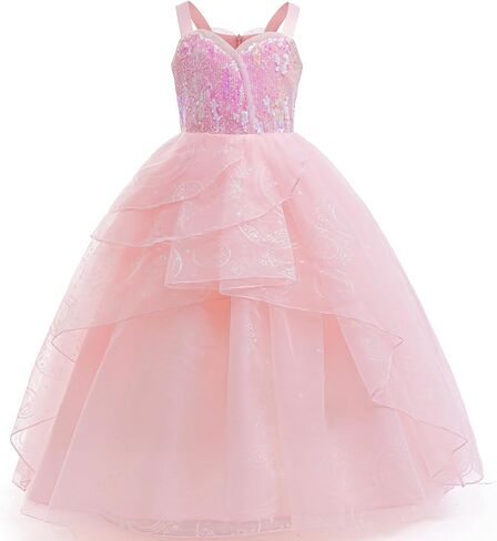 Girls Pink Dress Costume Kids Tulle Dress for Halloween Costumes Birthday Party with Accessory Set in Saudi Arabia