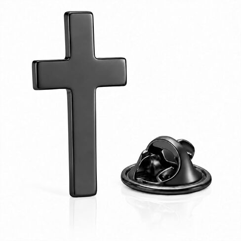 Cross Pin for Men Gold Jesus Lapel Pin Brooch Christian Birthday Jewelry Gifts Faith First Communion Baptism Gifts for Women in Kuwait