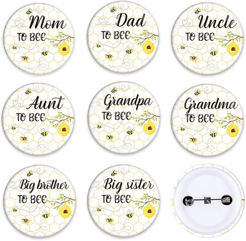8 PCS Strawberry Baby Shower Family Pins Pink Mom Dad Uncle Aunt Grandpa Grandma Big Sister Brother to Be Badges Pin Buttons for Berry Sweet Baby Shower Gender Reveal Party Favors Accessories in Saudi Arabia