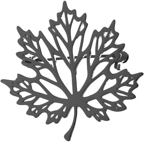 Maple Leaf Brooch Stainless steel Bow Button Suit Badge Dad Men's Gifts in Kuwait