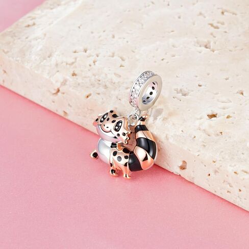 Bearded Dragon Charm 925 Sterling Silver Rose Gold Plated Lizard Charms for Bracelet Bearded Dragon Lover Gifts Reptile Jewelry in Saudi Arabia
