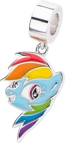 Hasbro Jewelry Unisex My Little Pony Rainbow Dash 925 Sterling Silver Charm in Kuwait