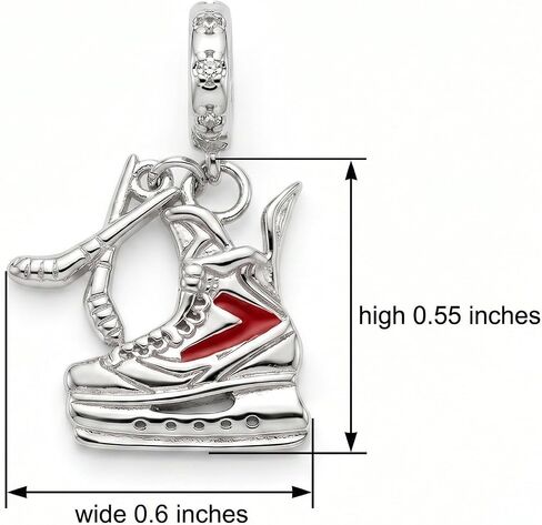 Hockey Charms Sport Charms for Bracelet Sports Jewelry Gifts for Women in Saudi Arabia