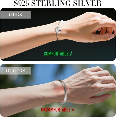 7 Chakra Bracelets for Women Yoga Lotus Flower Bracelet Sterling Silver Gifts Mandala Jewelry in Saudi Arabia