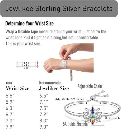 7 Chakra Bracelets for Women Yoga Lotus Flower Bracelet Sterling Silver Gifts Mandala Jewelry in Saudi Arabia