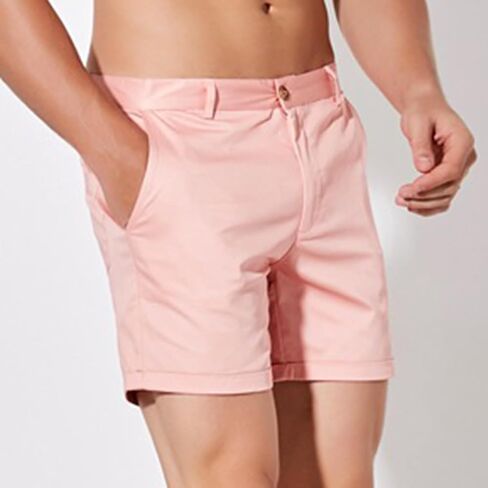 Oymyakon Mens Slim Fit 5 Inch Inseam Chino Shorts Cotton Stretch Golf Shorts Summer Casual Short Shorts with Pockets in Saudi Arabia