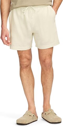 SAKS Fifth Avenue Men’s Linen‑Viscose Woven Short with Fixed‑Waistband Drawstring in Saudi Arabia