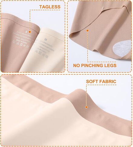 ASIMOON High Waisted Seamless Underwear for Women No Show Full Coverage Panties Tagless Soft Ladies Briefs 6 Pack in Saudi Arabia