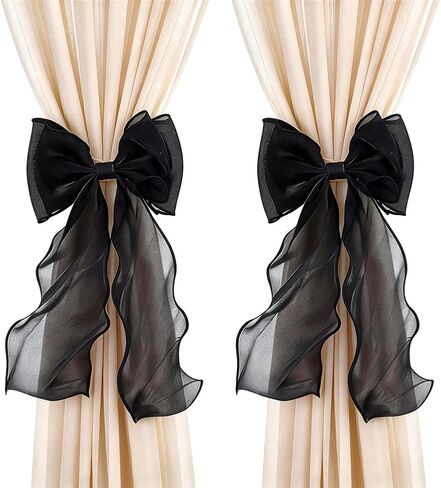 4PCS القوس الستار Tiebacks الجنية النسيج الستار التعادل الأشرطة القوس الستائر Tiebacks الدانتيل Bowknot الستائر Holdbacks أنيقة الدانتيل الأقمشة Holdbacks التعادل حبل للمنزل مكتب فندق الوردي in Kuwait