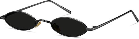 Retro Vintage 90s Small Oval Sunglasses Women Men Metal Frame Sun Glasses in Saudi Arabia