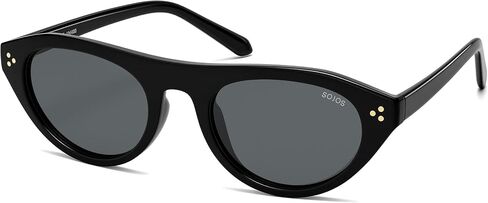 SOJOS Polarized Retro Oval Cat Eye Sunglasses for Women, 90s Small Y2K Vintage TR90 Sun Glasses SJ2727 in Kuwait