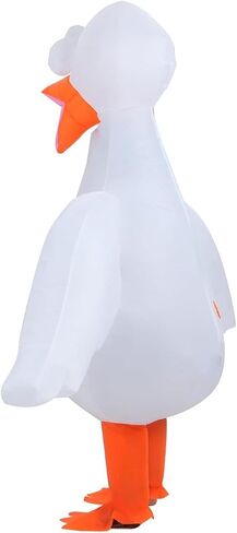 Inflatable Goose Costume for Adults, Funny Blow Up Animal Suit, Halloween Party Cosplay Outfit for Men and Women in Saudi Arabia