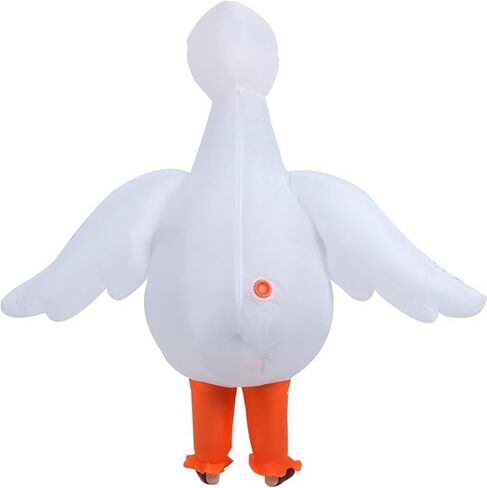 Inflatable Goose Costume for Adults, Funny Blow Up Animal Suit, Halloween Party Cosplay Outfit for Men and Women in Saudi Arabia