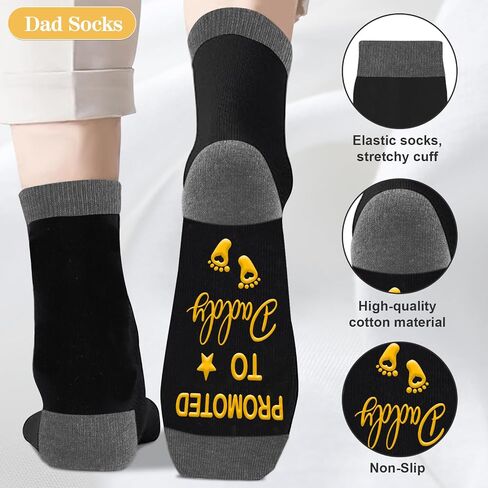 Juesly New Parents Gifts for Couples, Gender Reveal Gifts for Mommy and Daddy to be, Socks Set Includes Two Pairs of Socks in Saudi Arabia