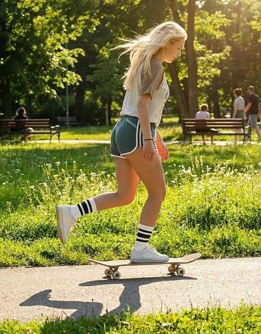3 Pairs Women Striped Tube Socks Fun Novelty Cute Crew Socks Retro Sport Mid-Calf Socks for Women Grils in Saudi Arabia
