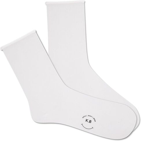 K. Bell women's Fun Roll Top Crew Socks - 1 Pairs - Comfortable & Cute Fashion Gifts in Kuwait