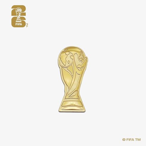 Official 2026 FIFA World Cup Edition - 45mm 2D Trophy Pin - Timeless Collector’s Item - Premium Aluminum Alloy - Built to Last - Perfect for any Clothing, Hats, Bags, and Displays in Saudi Arabia