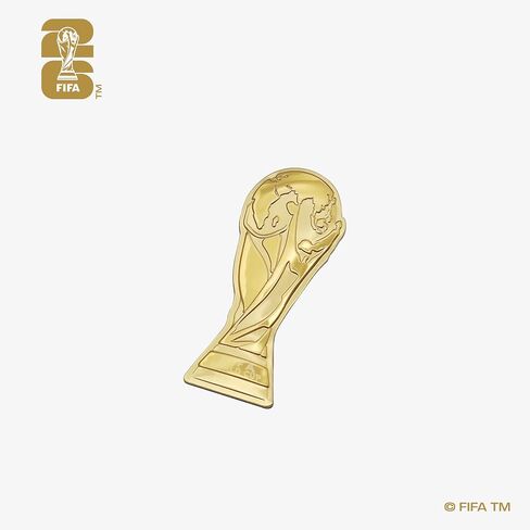 Official 2026 FIFA World Cup Edition - 45mm 2D Trophy Pin - Timeless Collector’s Item - Premium Aluminum Alloy - Built to Last - Perfect for any Clothing, Hats, Bags, and Displays in Saudi Arabia